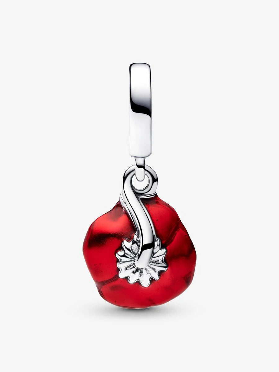 Red Flower Dangle Charm