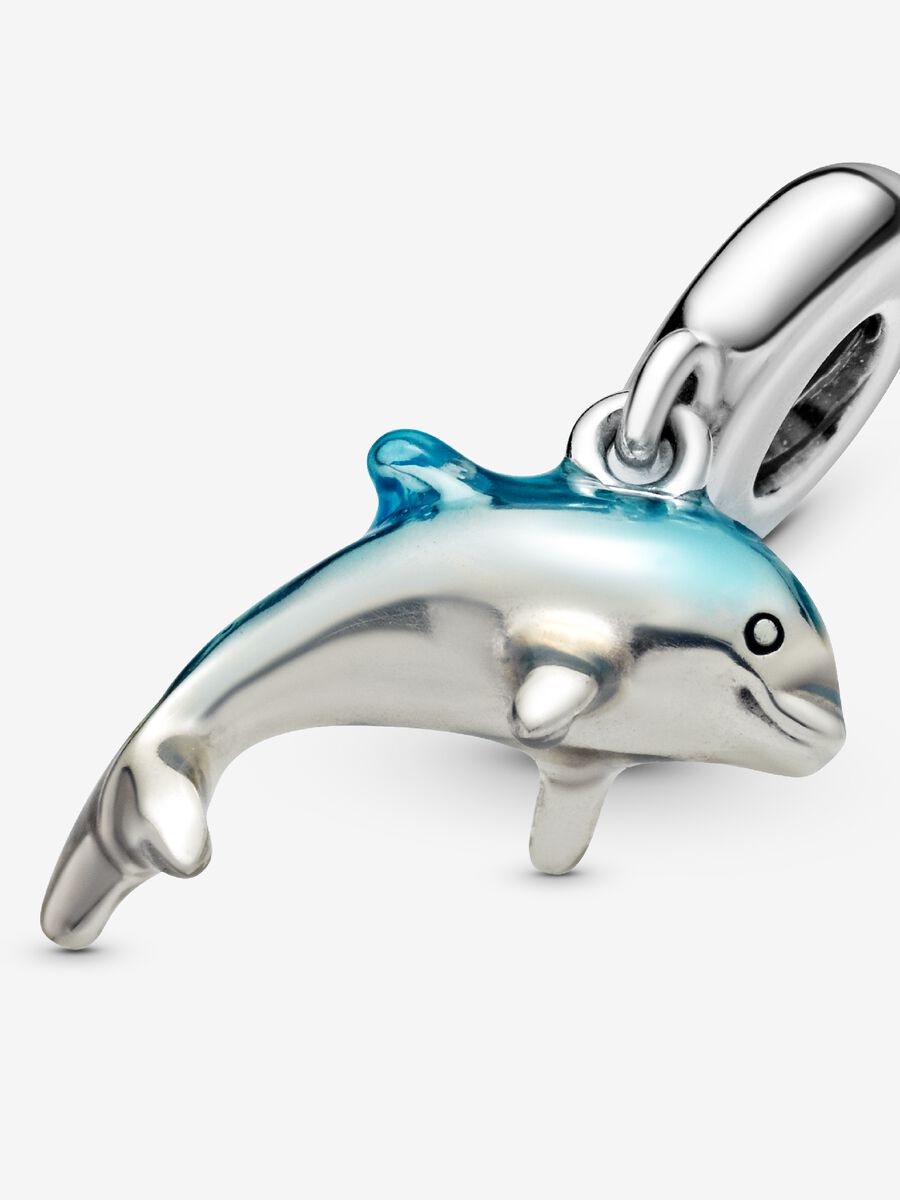 Shimmering Dolphin Dangle Charm