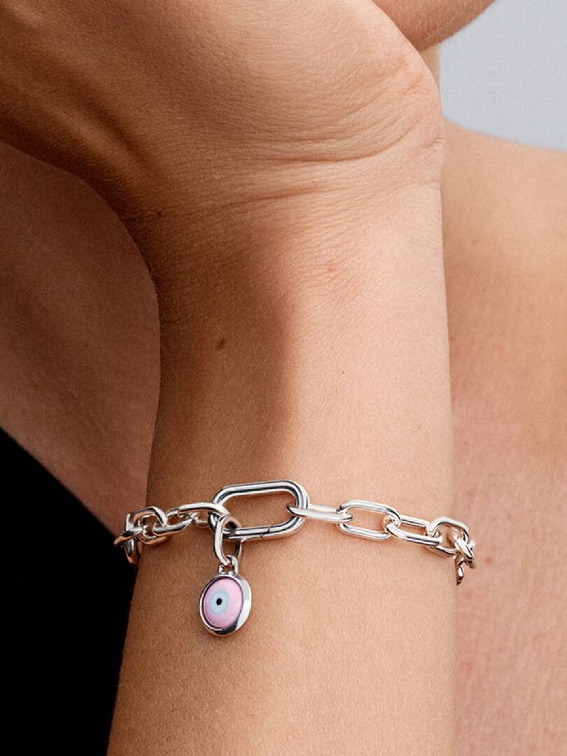 Engravable Evil Eye Murano Glass Mini Dangle Charm