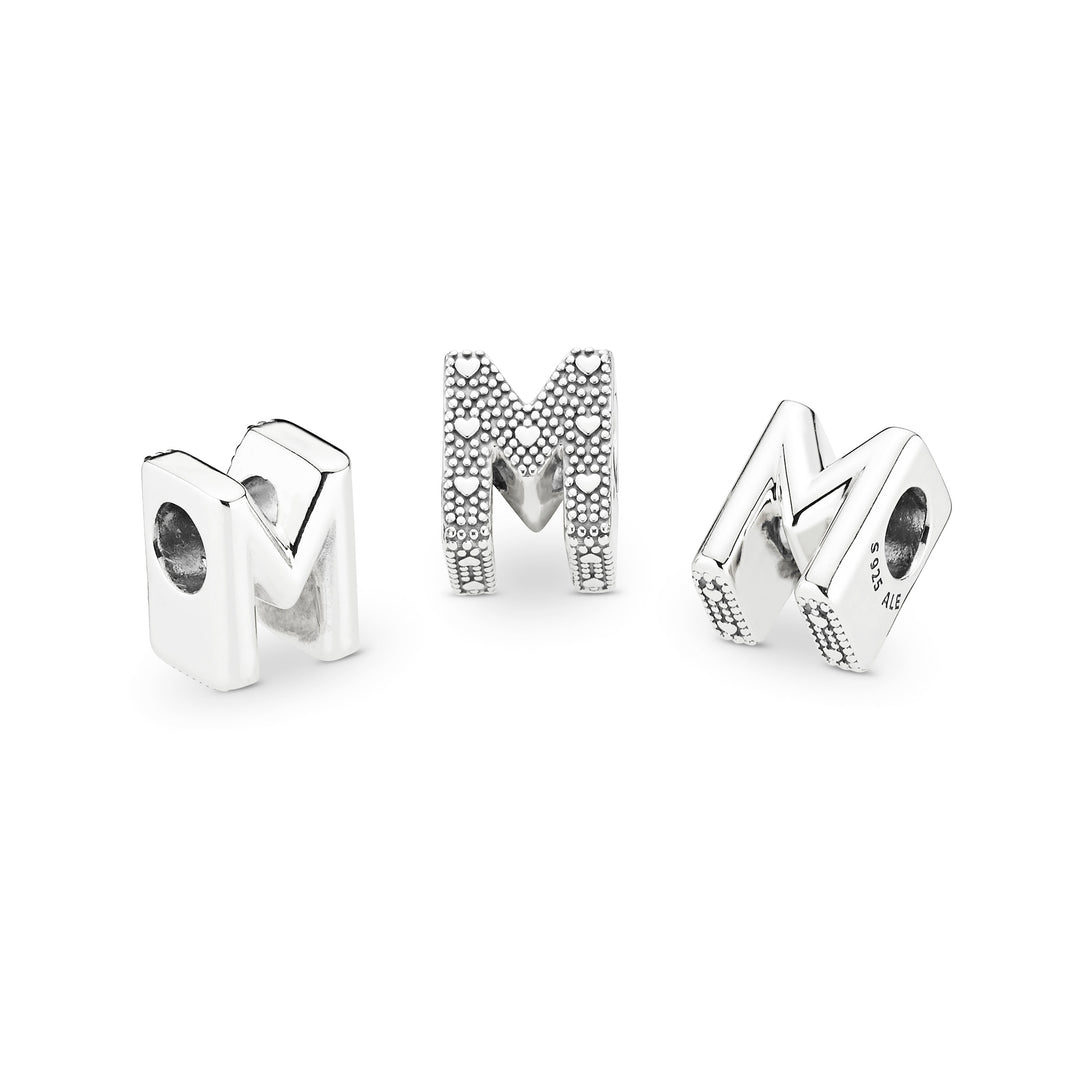 Letter M Alphabet Charm