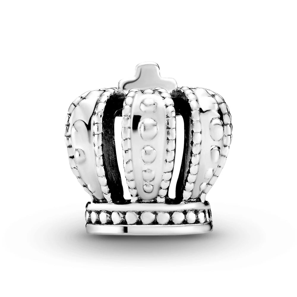 Crown Silver Charm