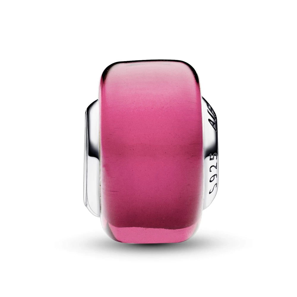 PANDORA bead Pink mini Murano glass