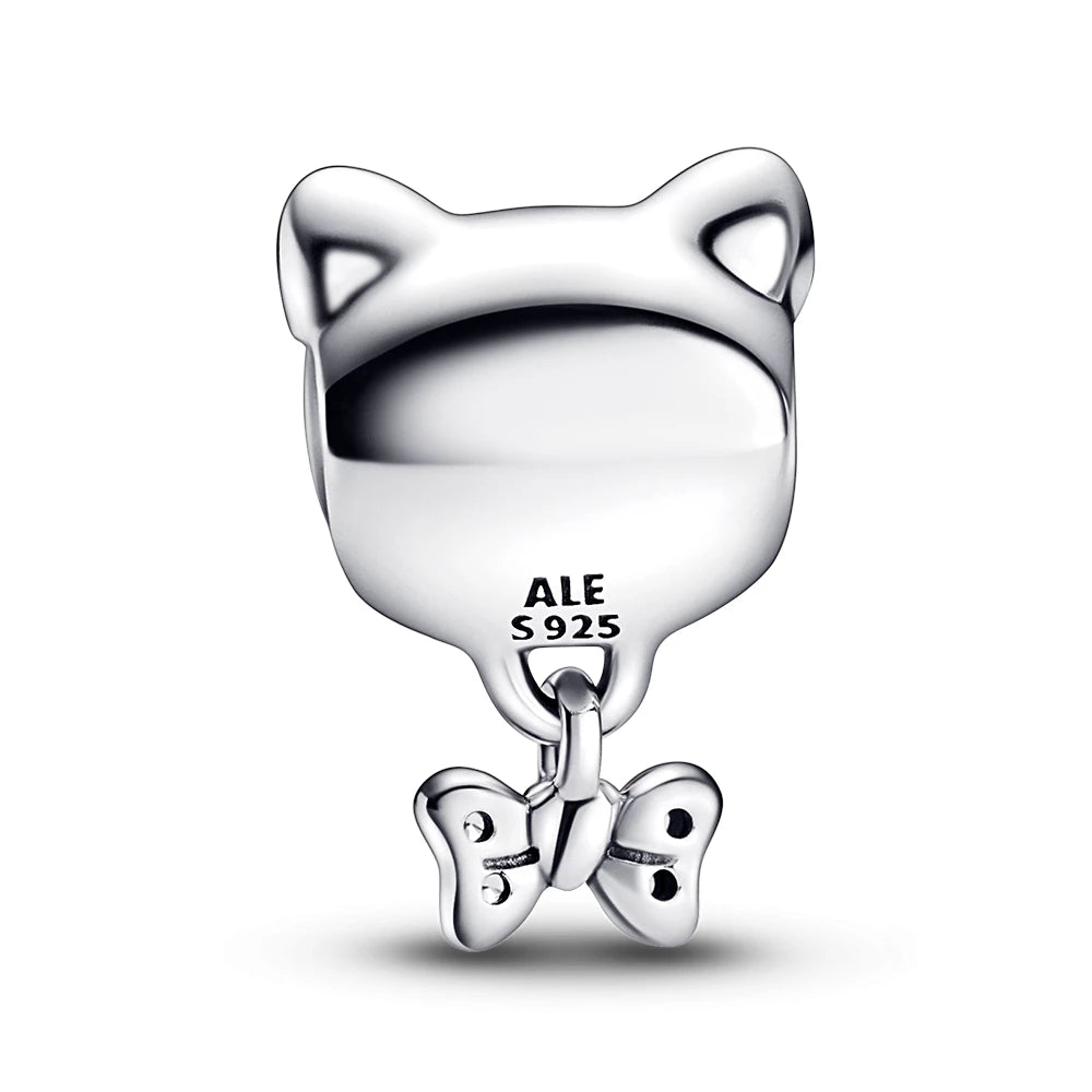 Pet Cat & Bow Charm