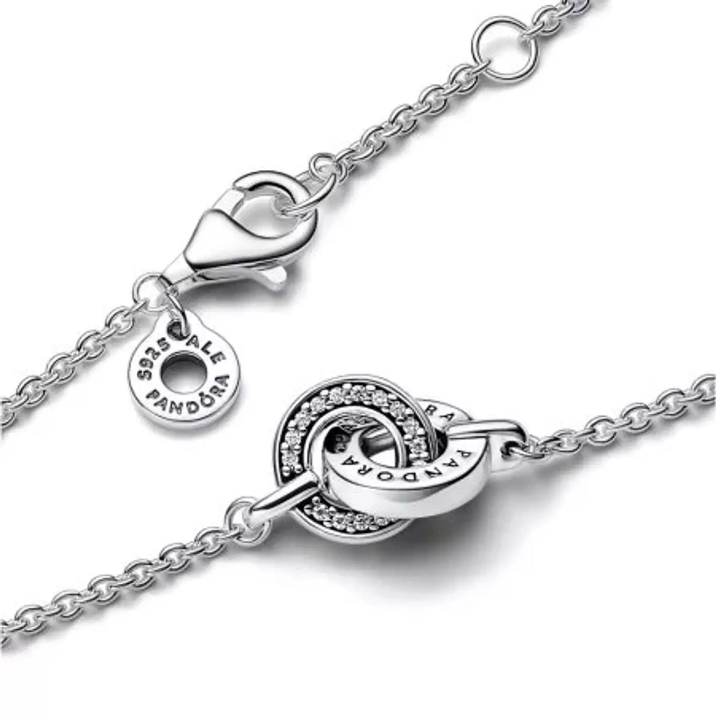 Pandora logo intertwined circle bracelet