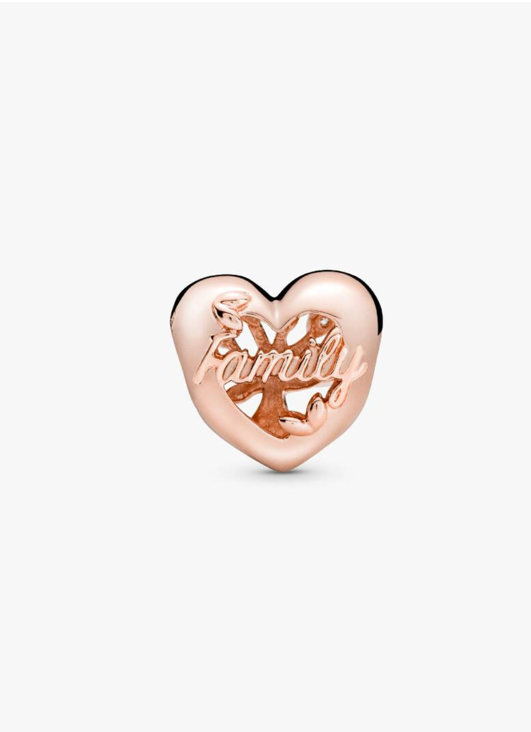 Openwork Family Tree Heart Charm