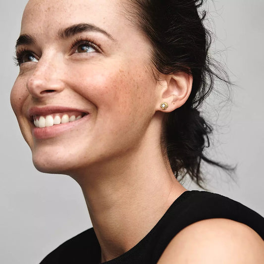 14k Gold-plated unique metal blend-Earring