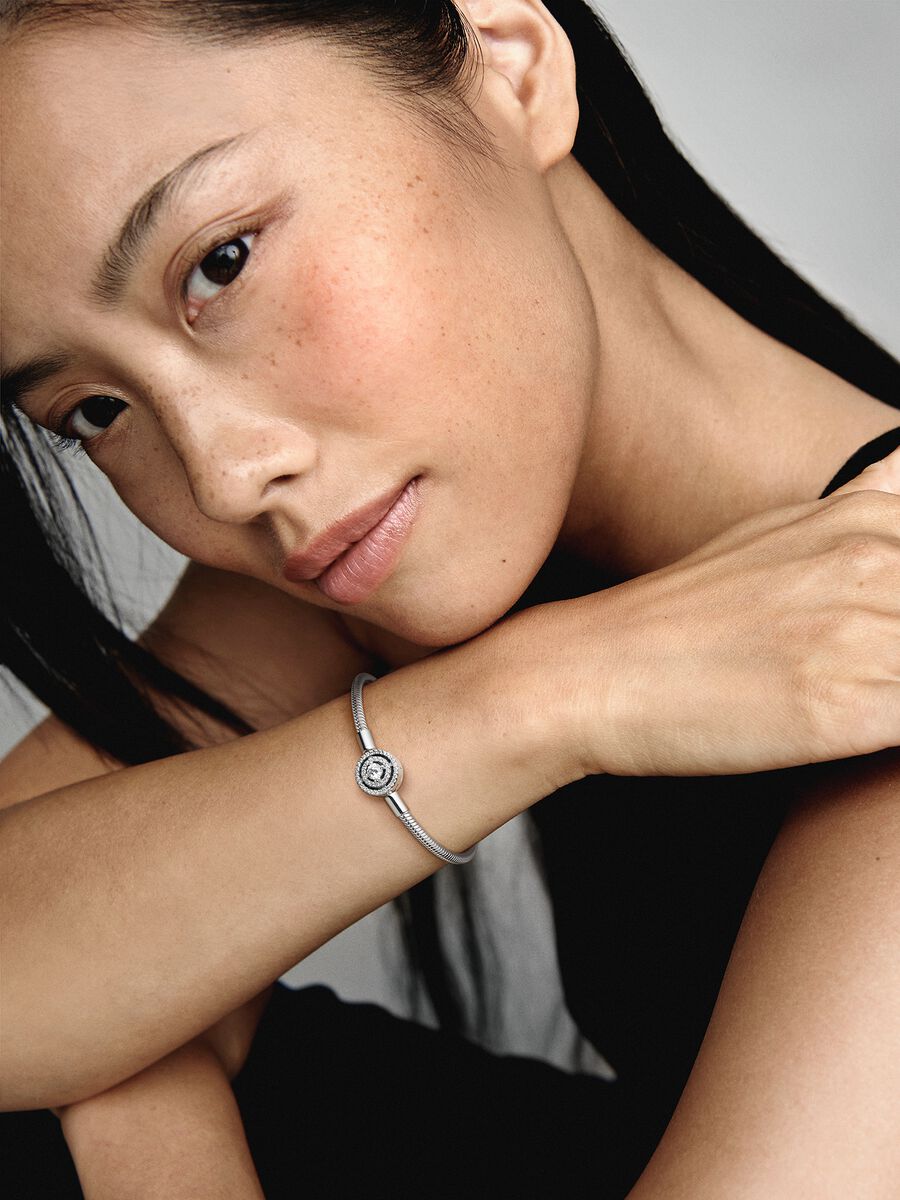 Halo Snake Chain Bracelet