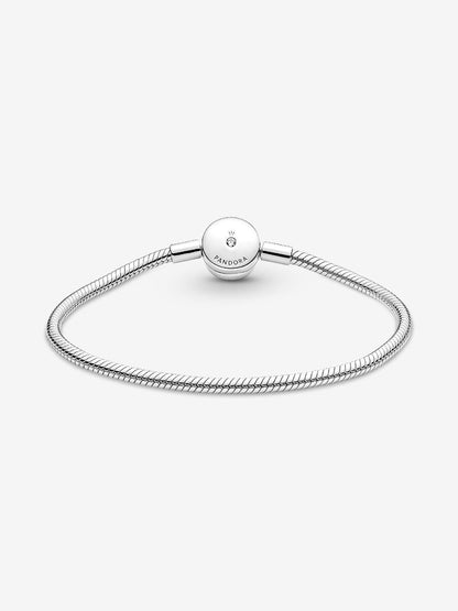 Halo Snake Chain Bracelet