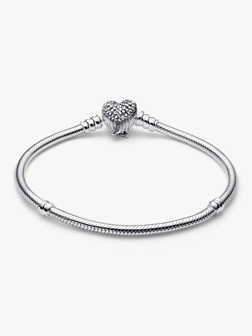 Heart Wings Clasp Snake Chain Bracelet