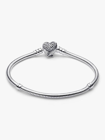 Heart Wings Clasp Snake Chain Bracelet