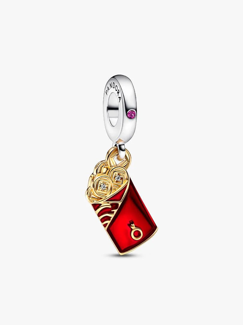 Two-tone Red Envelope Dangle Charm