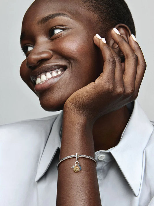 Two-tone Celestial Triple Dangle Charm