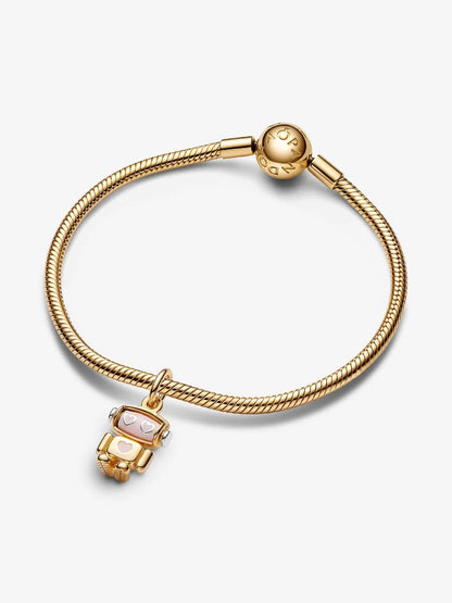 Spinnable Face Robot Dangle Charm