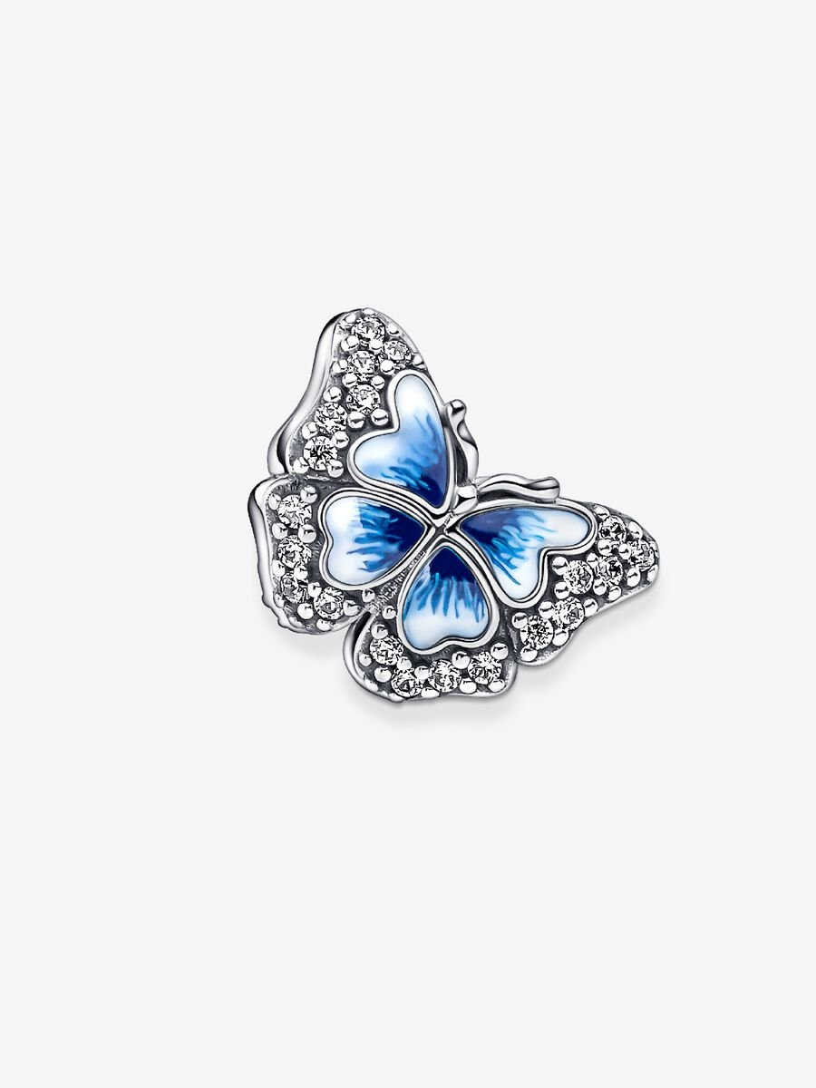 Blue Butterfly Sparkling Charm
