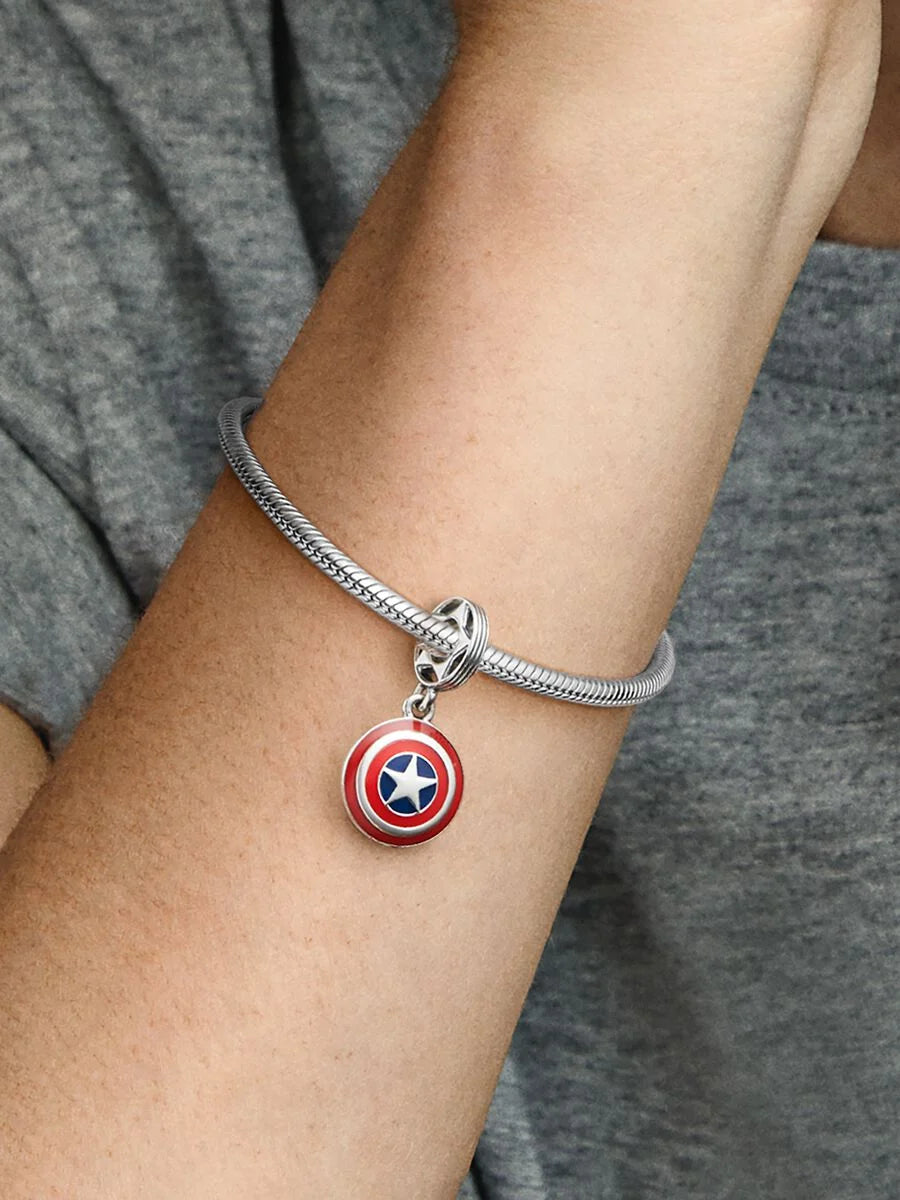 Marvel The Avengers Captain America Shield Dangle Charm
