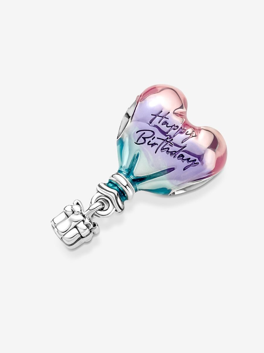 Happy Birthday Hot Air Balloon Charm