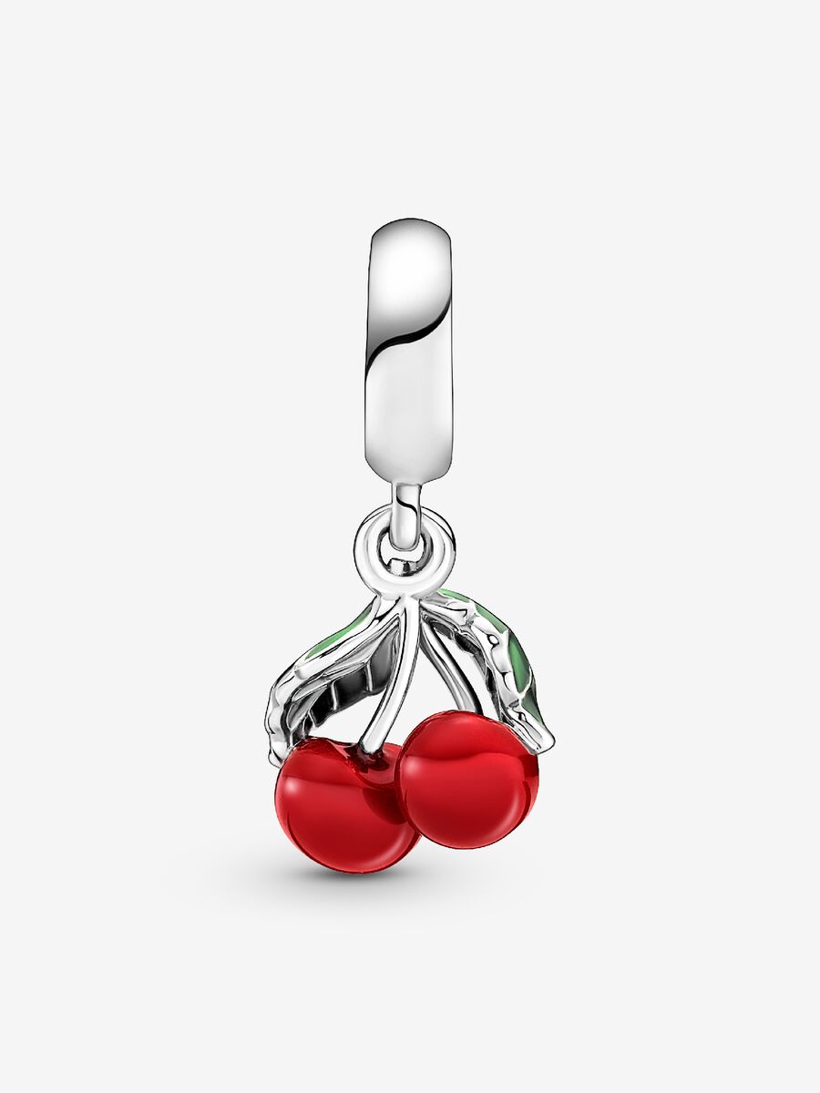 Asymmetrical Cherry Fruit Dangle Charm