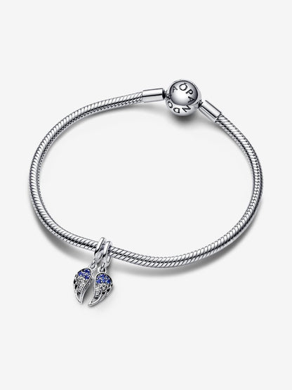 Sparkling Splitable Angel Wings Dangle Charm