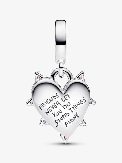Friendship Opalescent Double Dangle Charm
