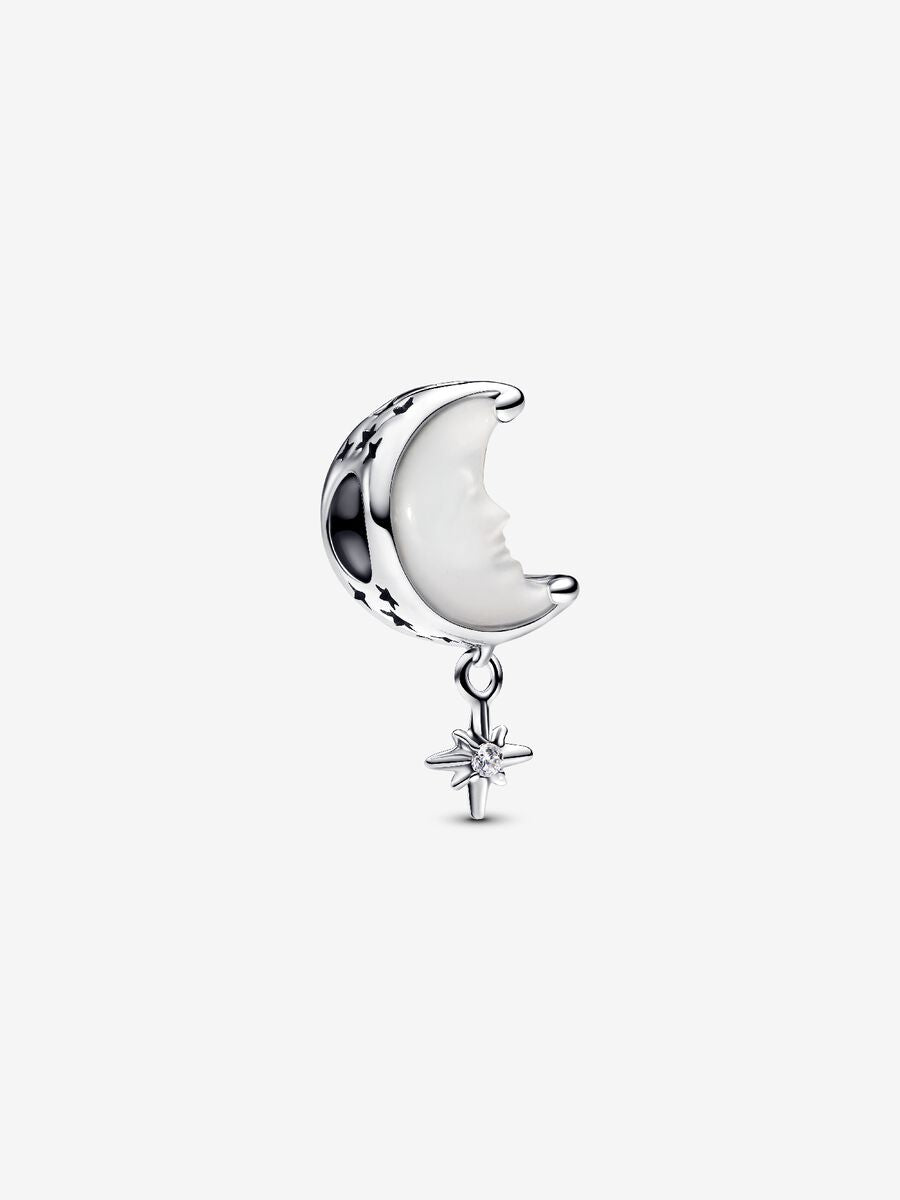Moon & North Star Charm