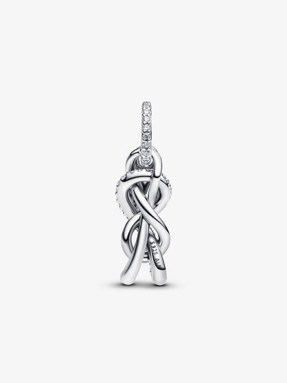 Pavé Infinity Knot Dangle Charm