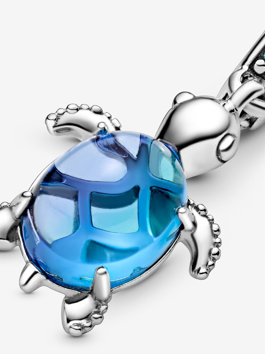 Murano Glass Sea Turtle Dangle Charm