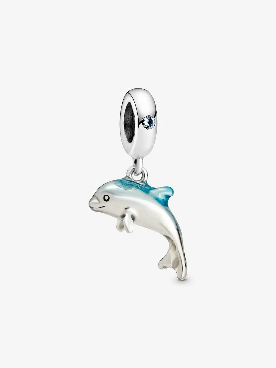 Shimmering Dolphin Dangle Charm