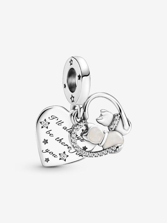 Cats & Hearts Dangle Charm