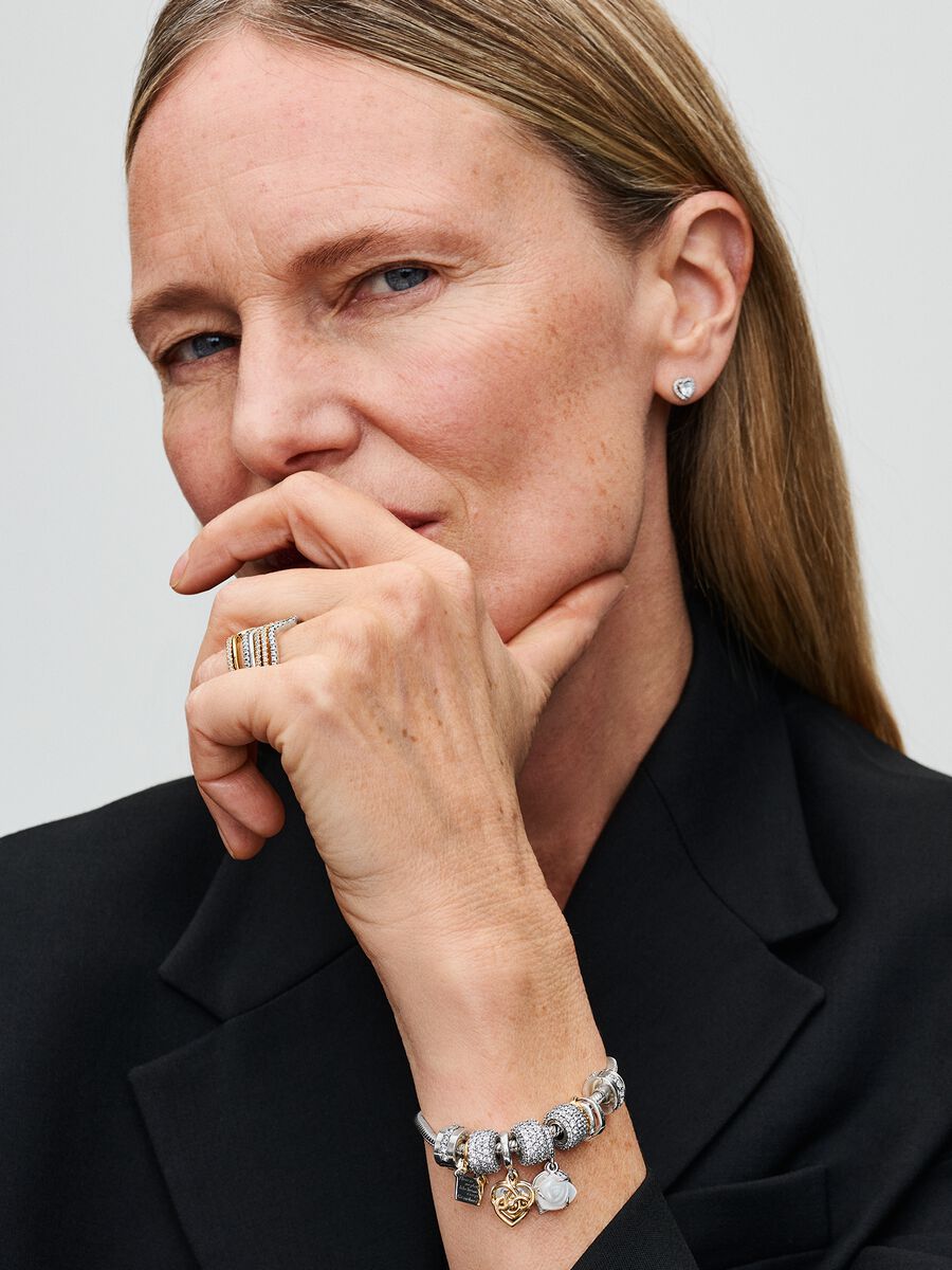 Heart Clasp Snake Chain Bracelet