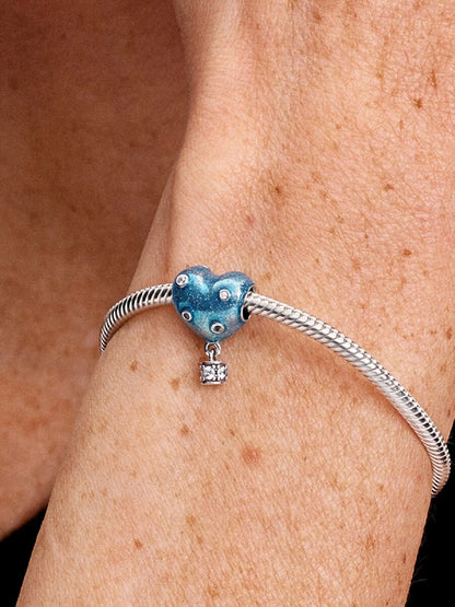 Hot Air Balloon Heart Charm