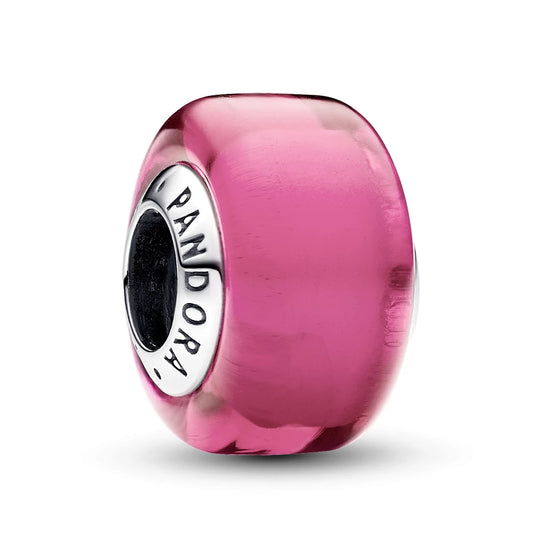 PANDORA bead Pink mini Murano glass