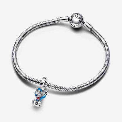 Disney charm, Daisy Duck, silver, enamel