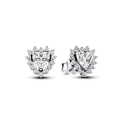 Sparkling heart earrings
