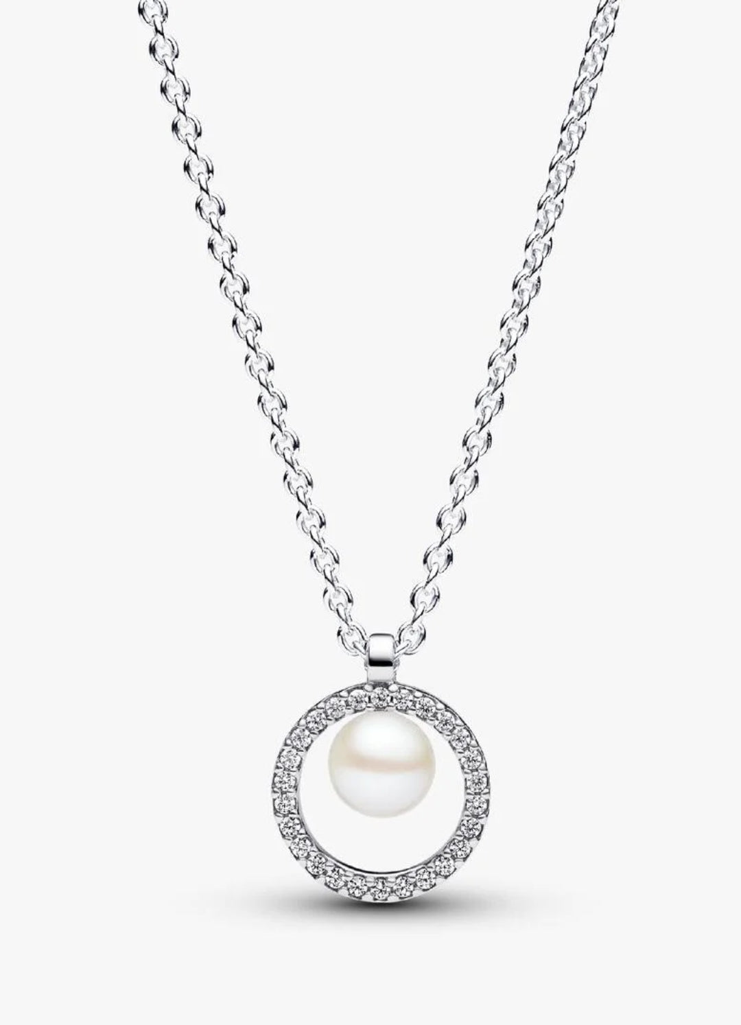 Treated Freshwater Cultured Pearl & Pavé Collier Necklace