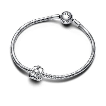 PATIENCE ESSENCE COLLECTION charm in silver with blue lace agate