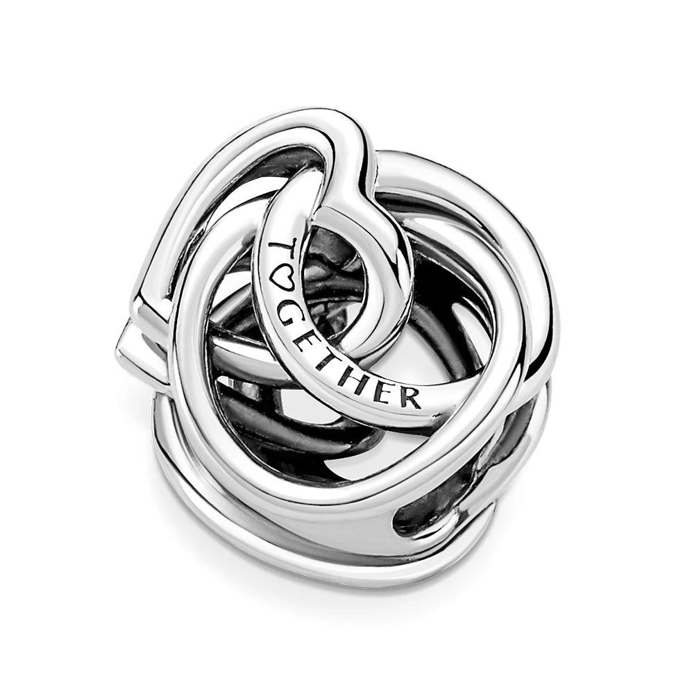 Family Always Encircled Heart Charm