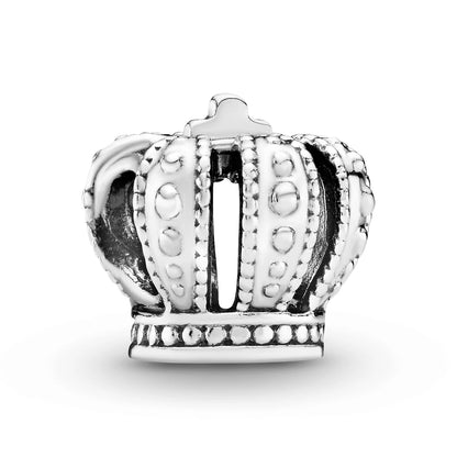 Crown Silver Charm