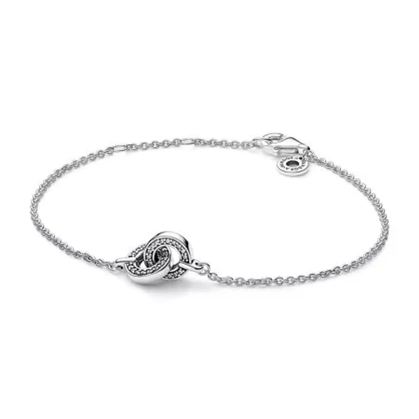 Pandora logo intertwined circle bracelet