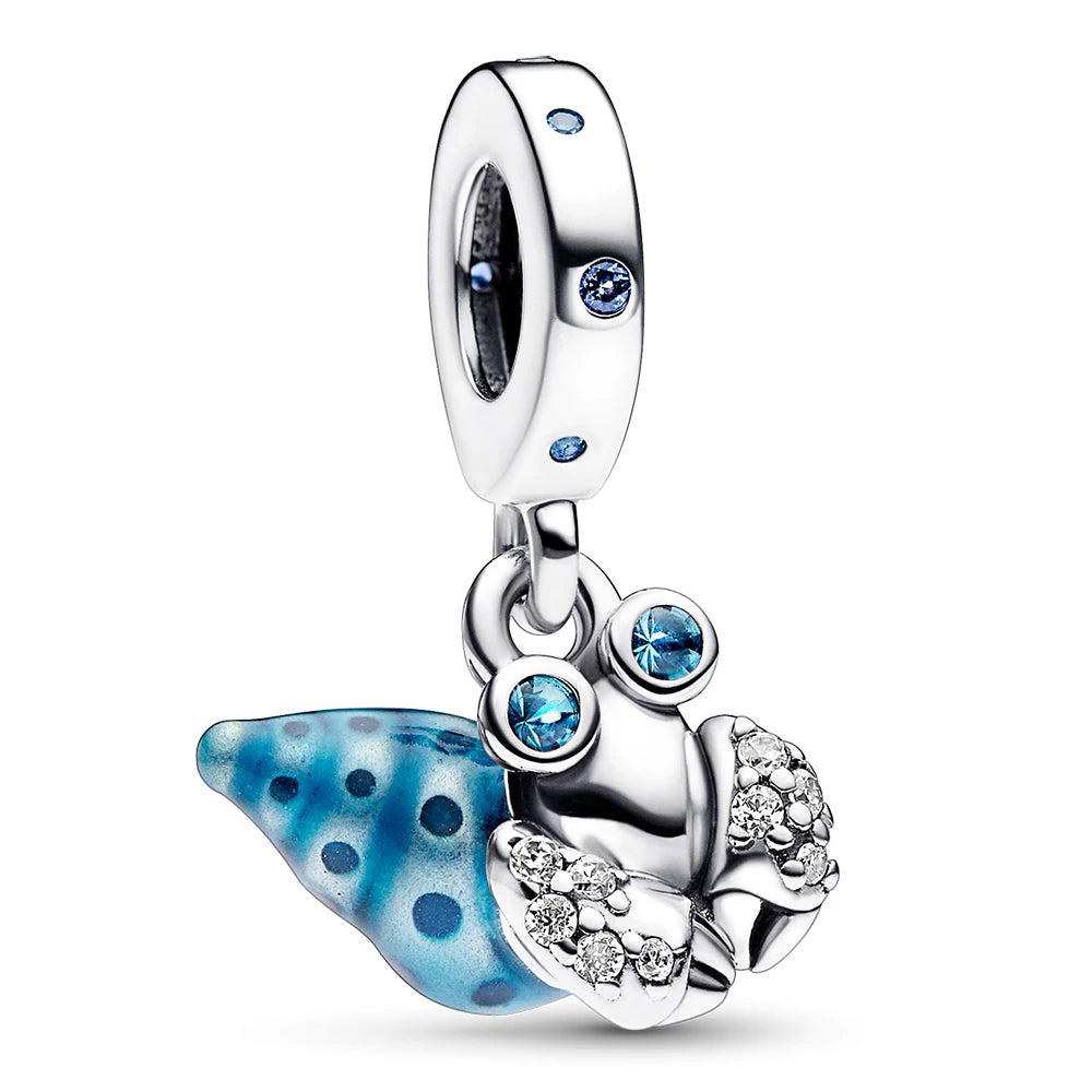 Glow-in-the-dark Hermit Crab Dangle Charm