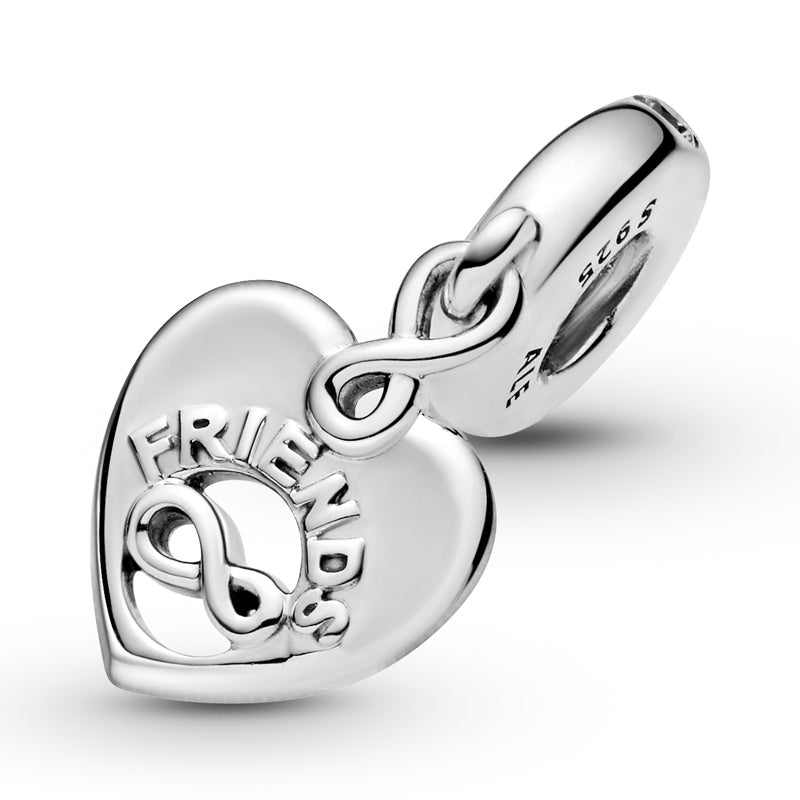 Friends Forever Heart Dangle Charm