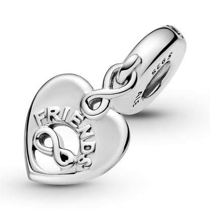 Friends Forever Heart Dangle Charm