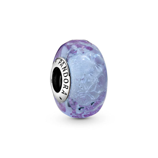 Pandora Moments Lavender Murano Glass Charm Silver