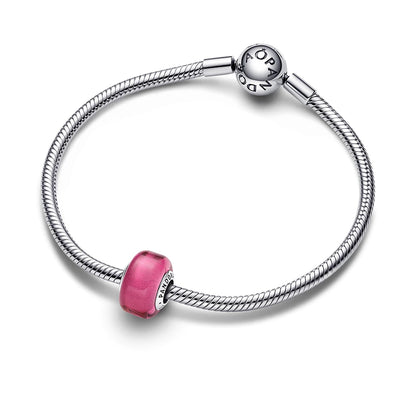 PANDORA bead Pink mini Murano glass