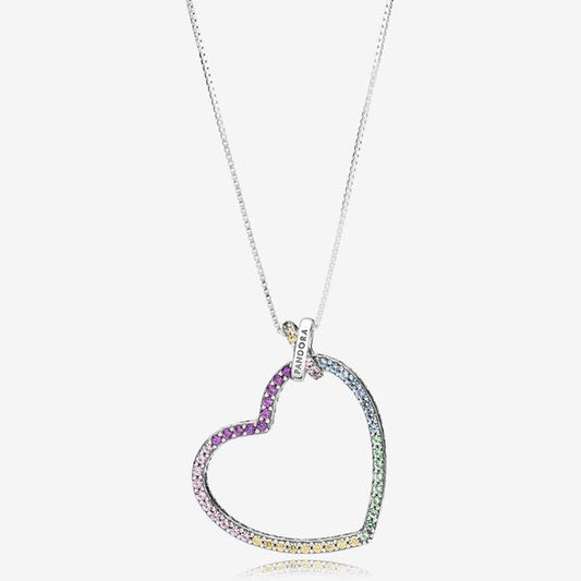 Rainbow Heart Necklace