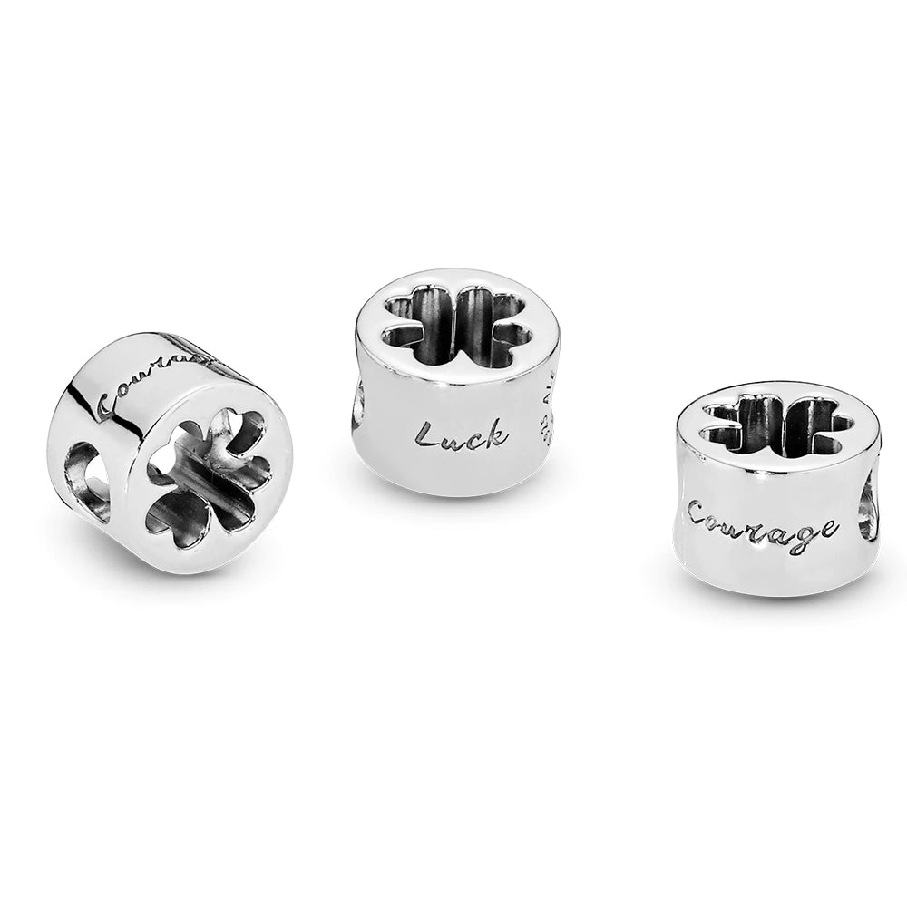 Luck & Courage Four-Leaf Clover Charm