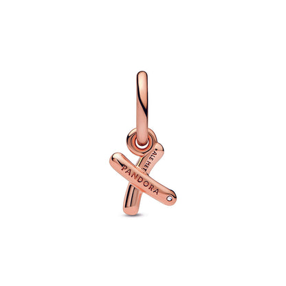 Letter X Script Alphabet Dangle Charm
