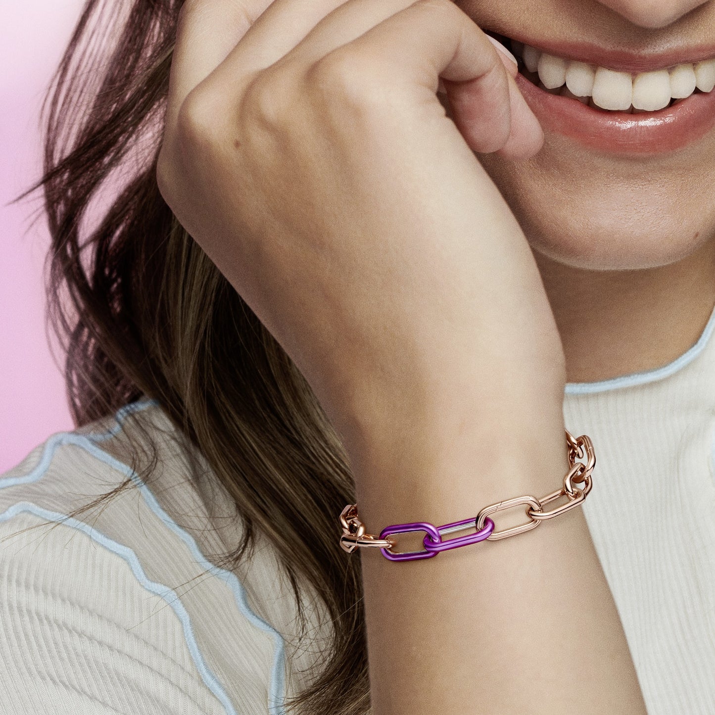 Pandora ME Styling Shocking Purple Double Link