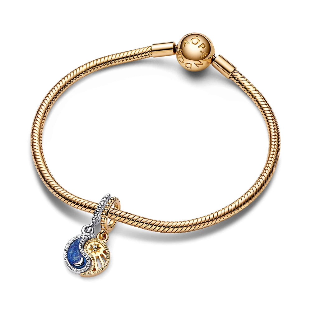 gold-plated Yin &amp; Yang bead