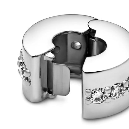 Clear Sparkling Row Clip Charm