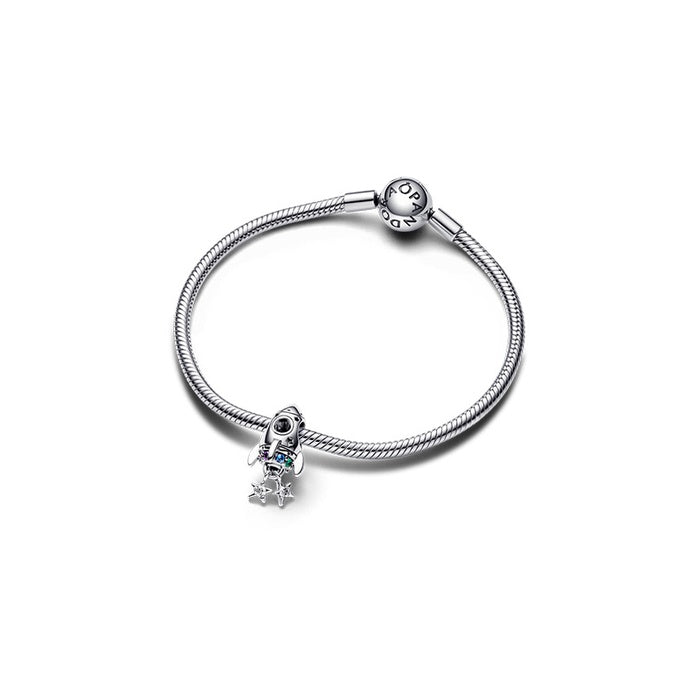 Space Love Rocket Charm